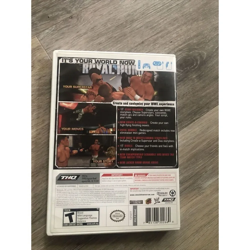 *WII WWE SmackDown vs. Raw 2010 Nintendo Wii Complete With Manual